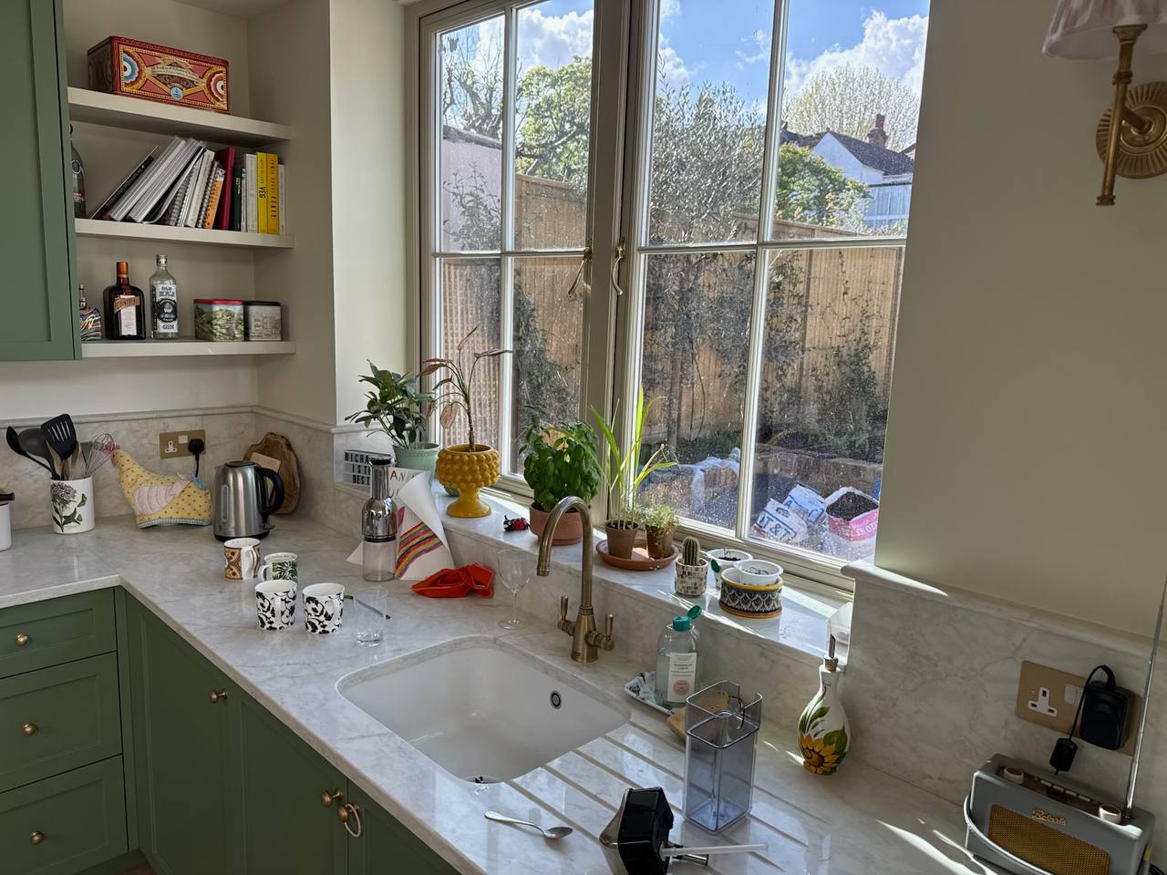 Spotless modern kitchen after deep clean — before cleaning
